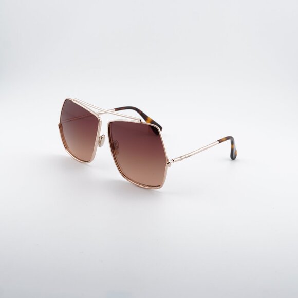 Max Mara Elsa MM0006 28F Sunglasses Rose Gold Geometric 